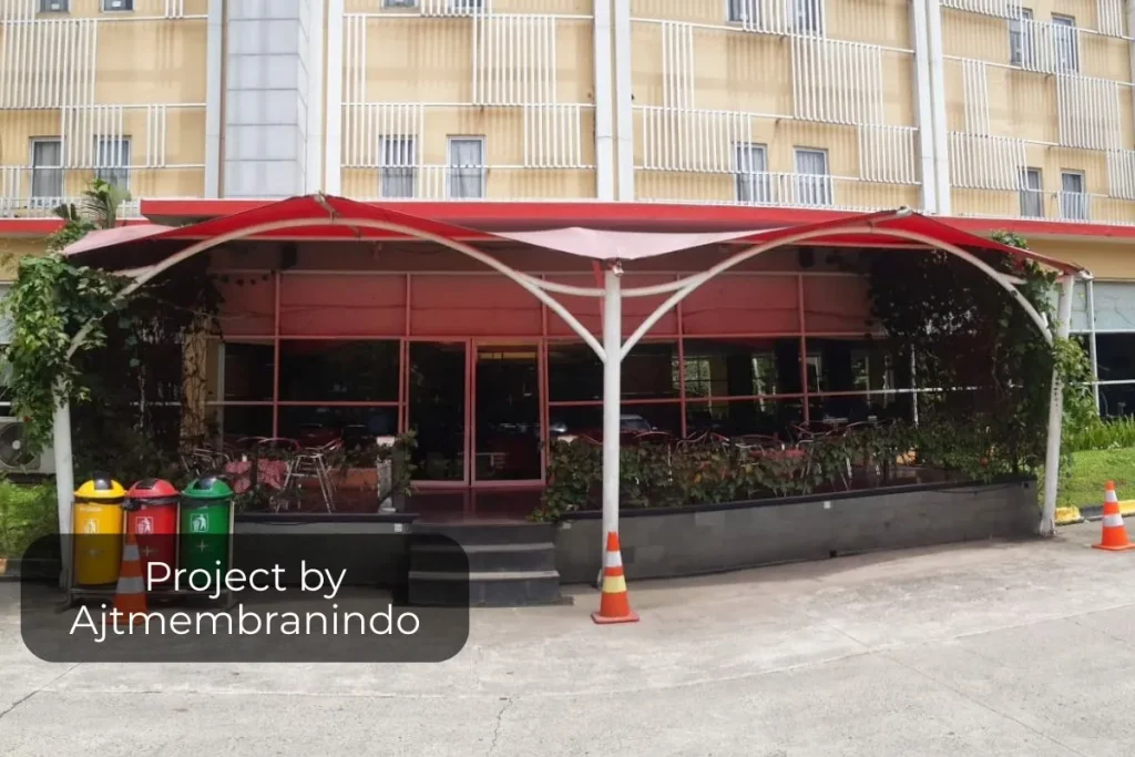 Kanopi Membran Lobby Hotel di Bogor